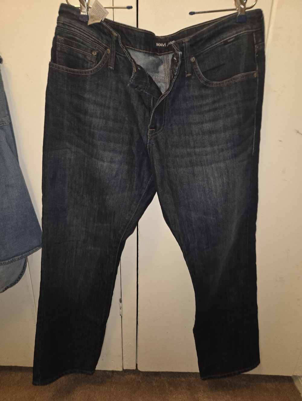 Mavi Men's Relaxed Straight Leg Dark Blue Jeans
